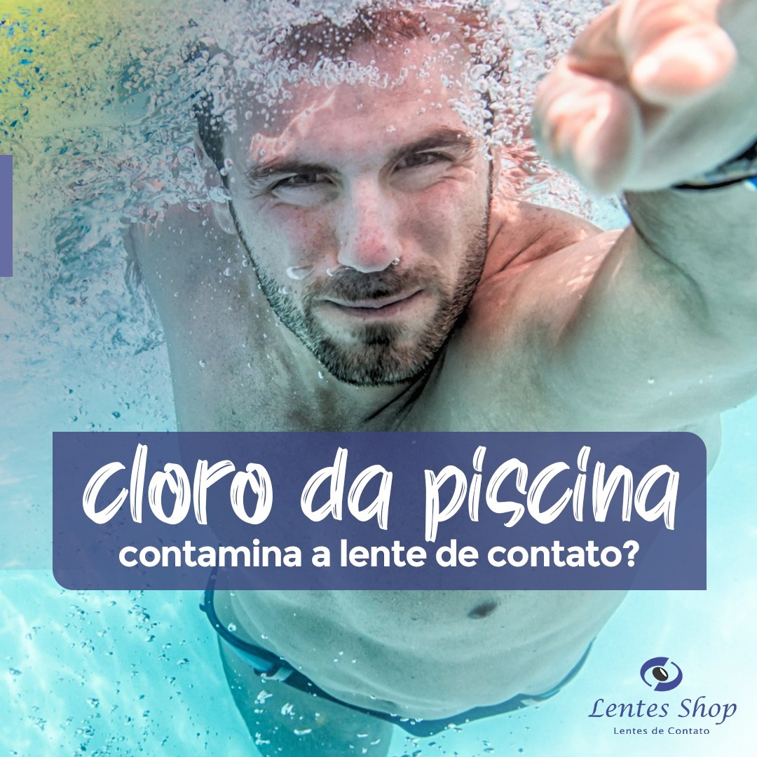 Você pode frequentar a piscina com lentes?